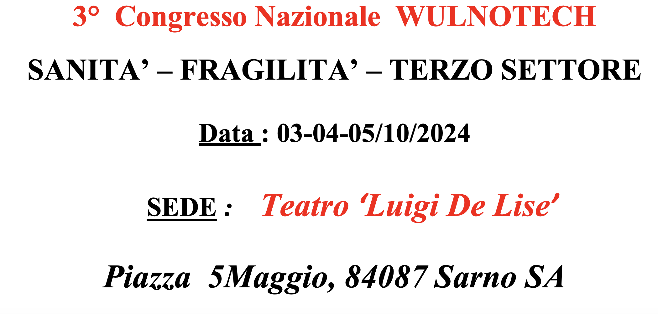 Sanit&agrave; &ndash; fragilit&agrave; &ndash; terzo settore